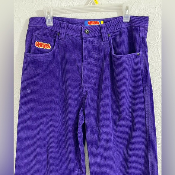 Empyre Y2K Vintage Purple Corduroy Skater Baggy Pants Loose Fit 30X28 - Picture 4 of 9